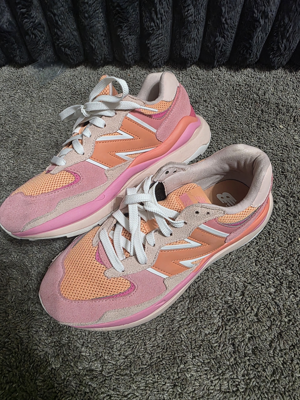 New Balance Women's Pink & Orange Retro-Style Sneakers